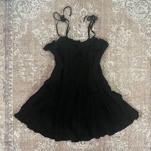 Forever 21 black tiered sundress
